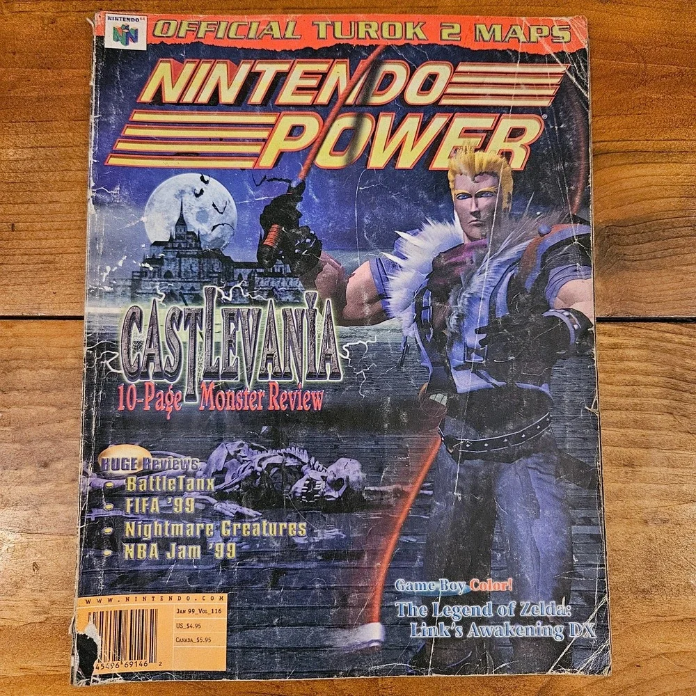 VTG Nintendo Power Magazine Vol. 116 January 1999 Castlevania Zelda DX N64